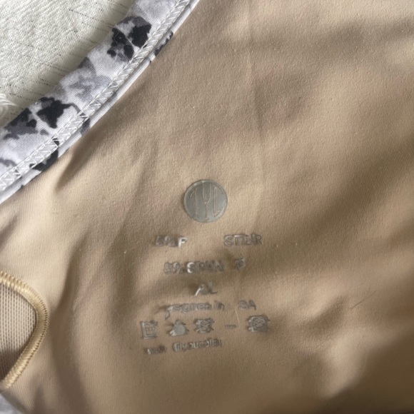 Til You Collapse White Snakeskin Sports Bra - Picture 3 of 4